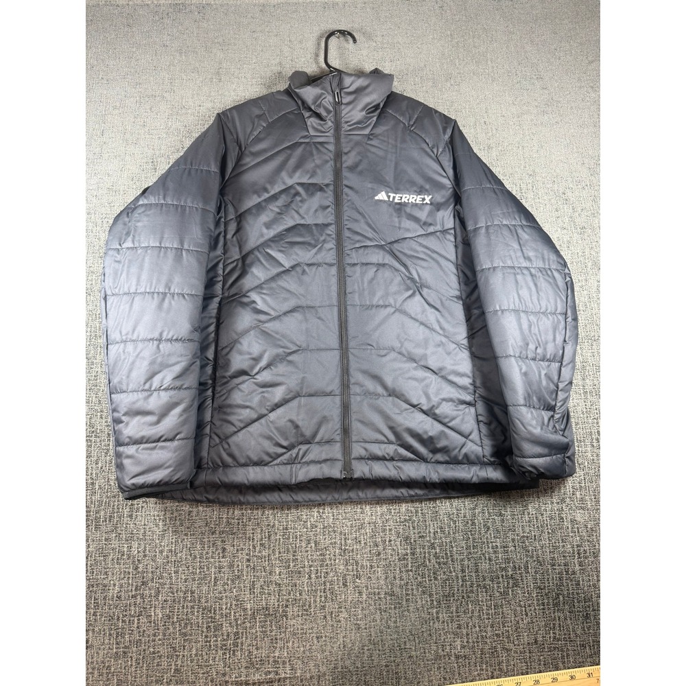 Adidas Terrex Womens MT Insulated Jacket Black Puffer Hiking IM7671 Size M NWT